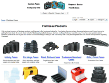 Tablet Screenshot of flambeau-products.com
